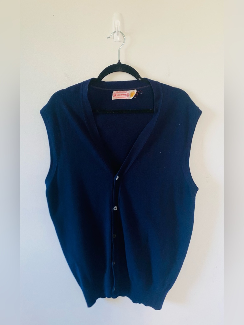 Hogg of Hawick Scotland Luxury 100% Pure Cashmere Knit Button Vest Flawless L